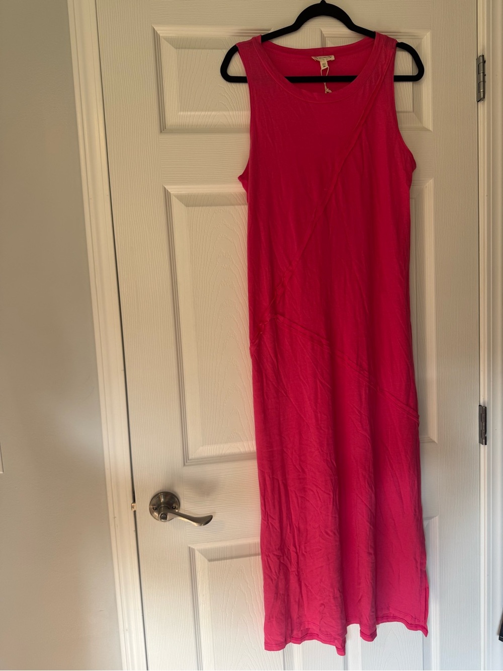 See You Monday Hot Pink Sleeveless Maxi Dress